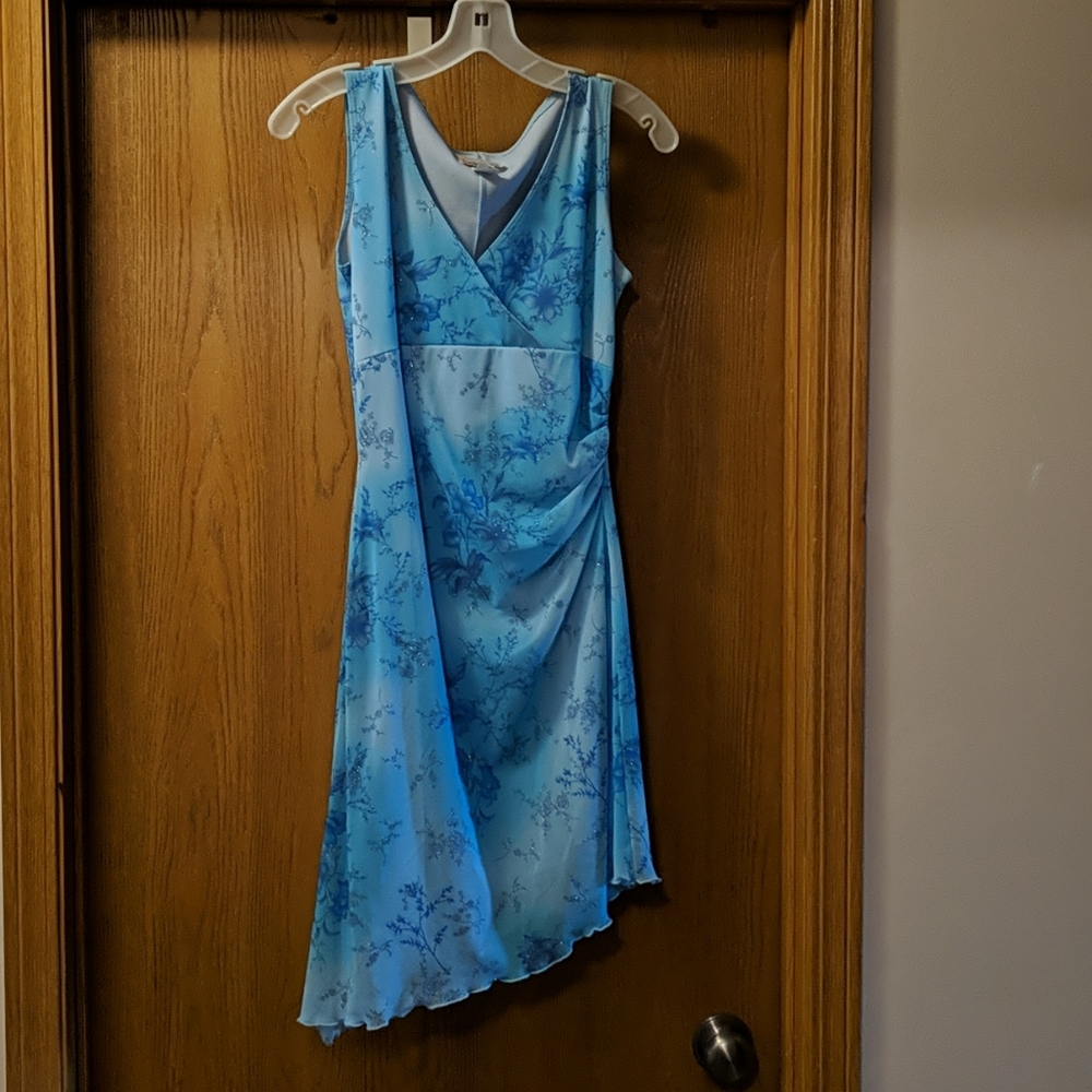 Beautiful Blue Flower Dress👗